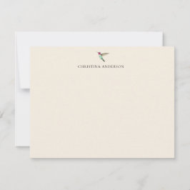 Ecru Hummingbird Mitteilungskarte