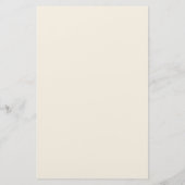 Ecru Hummingbird Stationery Paper Briefpapier (Rückseite)