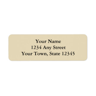 Ecru- oder Beige-gedruckte Rücksendeadressen-Aufkl