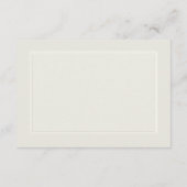 Ecru träumt feierliche Hochzeit des traditionellen Begleitkarte (Rückseite)