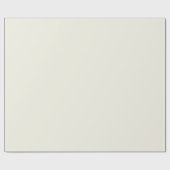 Ecru White Schlicht Solid Color Geschenkpapier (Flach)