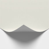 Ecru White Schlicht Solid Color Geschenkpapier (Ecke)