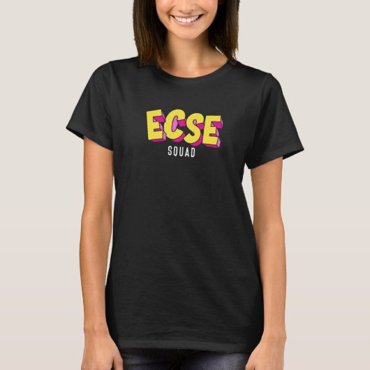 Ecse Squad Speducators Sped Lehrer Autismusrisiko T-Shirt (Vorderseite)