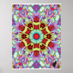 Ectoplasma-Kinetische Collage Kaleidoskop Poster