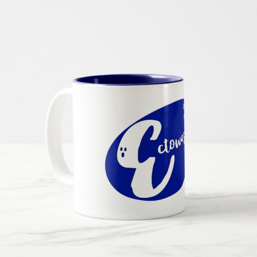 EctoWash-Logo Zweifarbige Tasse (Vorderseite Links)