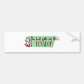 ECUADOR AUTOAUFKLEBER (Vorne)