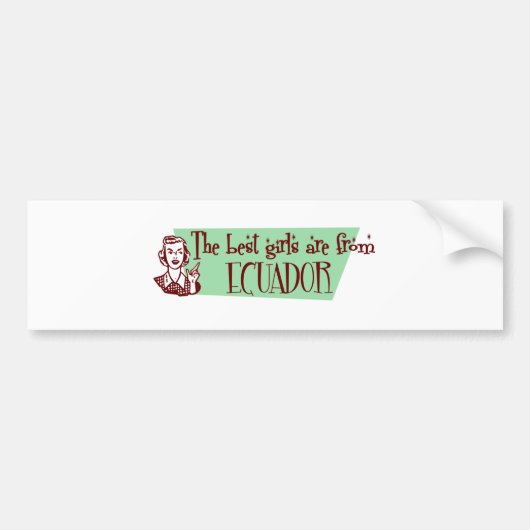 ECUADOR AUTOAUFKLEBER (Vorne)