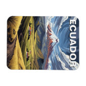 Ecuador Avenue der Vulkane Reise Magnet (Horizontal)