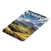 Ecuador Avenue der Vulkane Reise Magnet (Linke Seite)