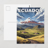 Ecuador Avenue der Vulkane Reise Postkarte (Vorne/Hinten)