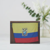 Ecuador Bandera Postkarte (Stehend Vorderseite)