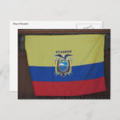 Ecuador Bandera Postkarte (Vorne/Hinten)