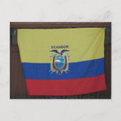 Ecuador Bandera Postkarte (Vorderseite)