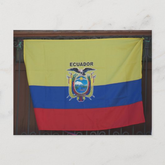 Ecuador Bandera Postkarte (Vorderseite)