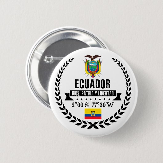 Ecuador Button (Vorne & Hinten)