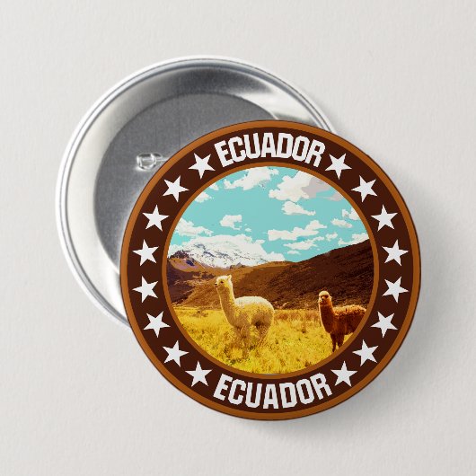 Ecuador Button (Vorne & Hinten)