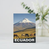 Ecuador Cotopaxi National Park travel Postkarte (Stehend Vorderseite)