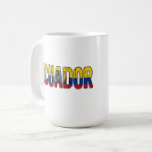 Ecuador-Design Kaffeetasse (Vorderseite Links)
