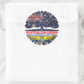 Ecuador Ecuadorian Ecuadorian Australien Runder Aufkleber (Tasche)