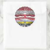 Ecuador Ecuadorianisch Österreichisch Österreich Runder Aufkleber (Tasche)