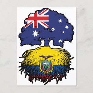 Ecuador Ecuadorianische australische Tree Roots Postkarte