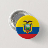 Ecuador (ecuadorianische Flagge) Button (Vorne & Hinten)