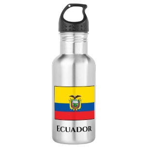 Ecuador (ecuadorianische Flagge) Edelstahlflasche