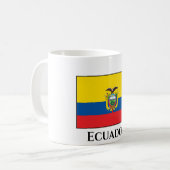 Ecuador (ecuadorianische Flagge) Kaffeetasse (Vorderseite Links)