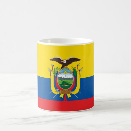 Ecuador (ecuadorianische Flagge) Kaffeetasse (Mittel)