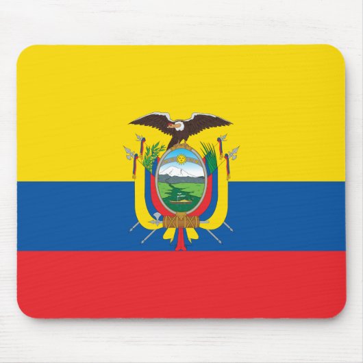 Ecuador (ecuadorianische Flagge) Mousepad (Vorne)