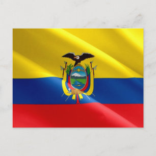 Ecuador - ecuadorianische Flagge - Postkarte