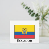 Ecuador (ecuadorianische Flagge) Postkarte (Stehend Vorderseite)