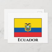 Ecuador (ecuadorianische Flagge) Postkarte (Vorne/Hinten)