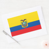 Ecuador/ecuadorianische Flagge Rechteckiger Aufkleber (Umschlag)