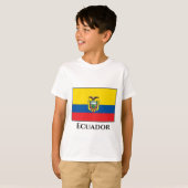 Ecuador (ecuadorianische Flagge) T-Shirt (Vorne ganz)
