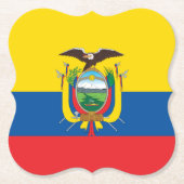 Ecuador (ecuadorianische Flagge) Untersetzer (Vorderseite)