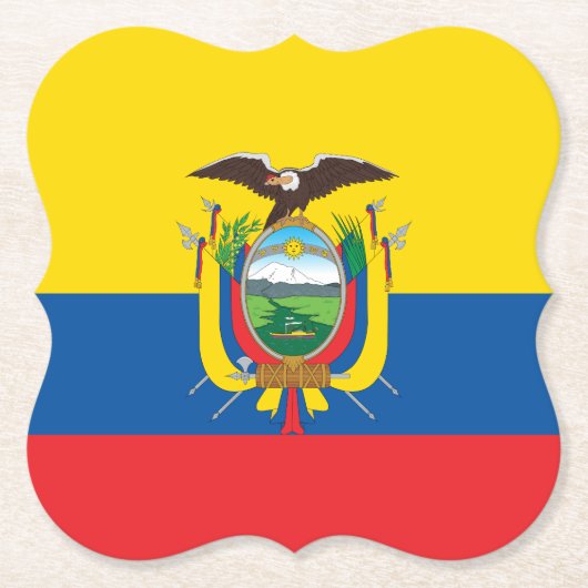 Ecuador (ecuadorianische Flagge) Untersetzer (Vorderseite)