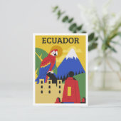Ecuador eine bunte Reise Postkarte (Stehend Vorderseite)