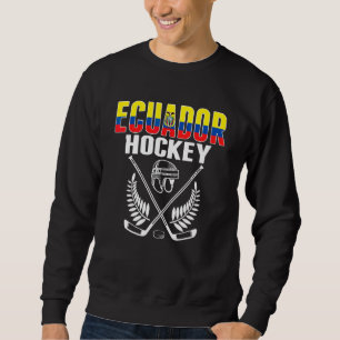 Ecuador Eishockeyfans   Ecuadorianische Hockeymann Sweatshirt