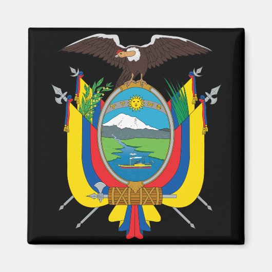 Ecuador-Emblem Magnet (Vorne)