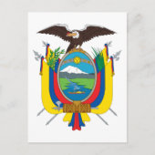 Ecuador-Emblem Postkarte (Vorderseite)
