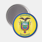 Ecuador-Erbe-Emblem Magnet (Vorderseite/Rückseite)