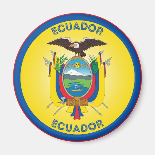 Ecuador-Erbe-Emblem Magnet (Vorne)