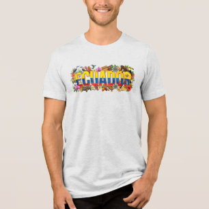 Ecuador Erbe - Wildtiere, Kultur & Tradition Tri-Blend Shirt