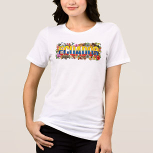 Ecuador Erbe - Wildtiere, Kultur & Tradition Tri-Blend Shirt