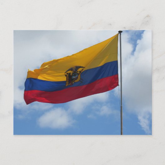 Ecuador-Fahne Postkarte (Vorderseite)