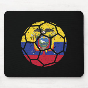 Ecuador Fans Ecuador Flagge Weltfußballtrikot Fuß Mousepad