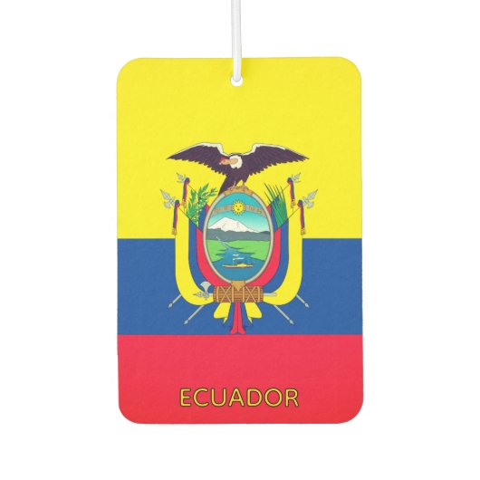 Ecuador Flag Autolufterfrischer (Vorderseite)