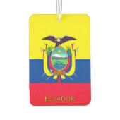 Ecuador Flag Autolufterfrischer (Rückseite)