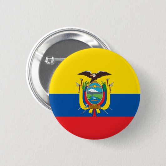 Ecuador-Flag Button (Vorne & Hinten)